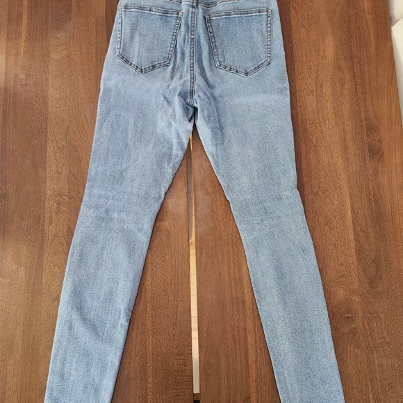 Trendy Distressed Light Blue Skinny Jeans - Picture 2 of 4